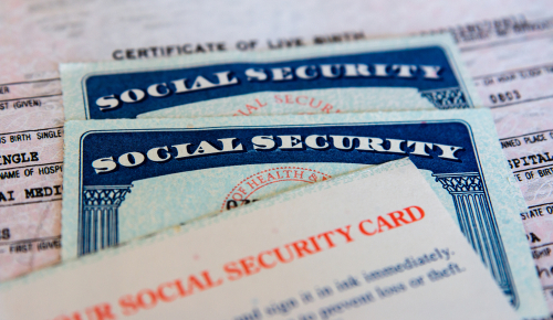 SSN Social Security Number on Social Security Card