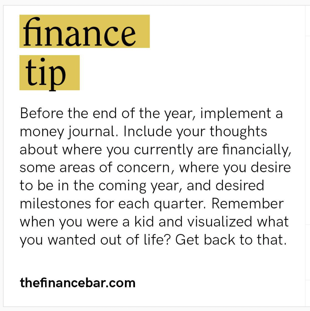 Finance Tip Thefinancebar.com
