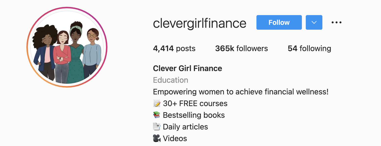 CleverGirlFinance Instagram