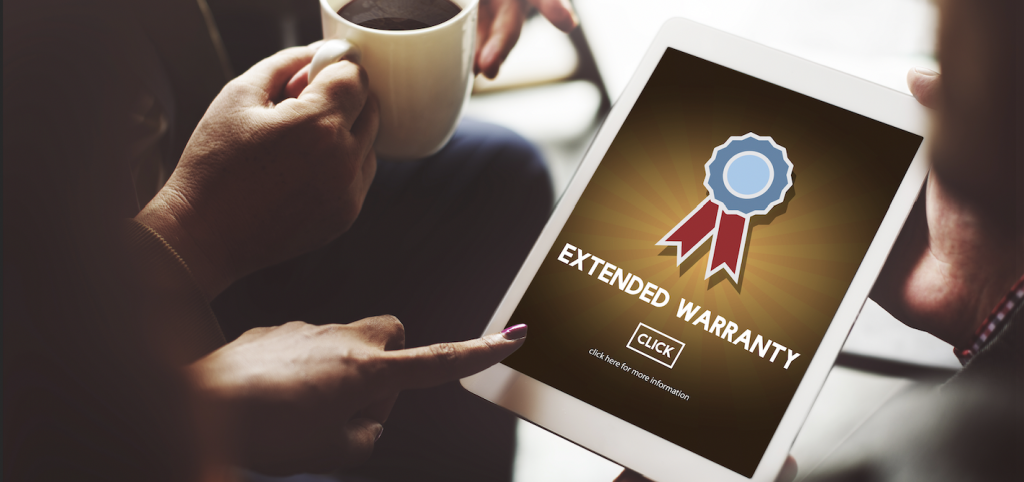 Extended Warranty - Extended warranty info on an iPad
