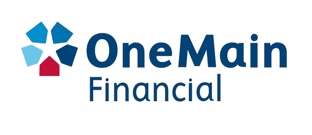 OneMain Financial logo on transparent background.