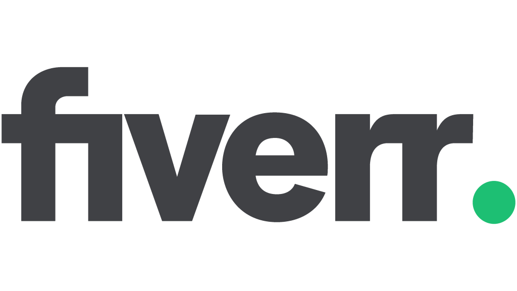 Fiverr logo on transparent background.
